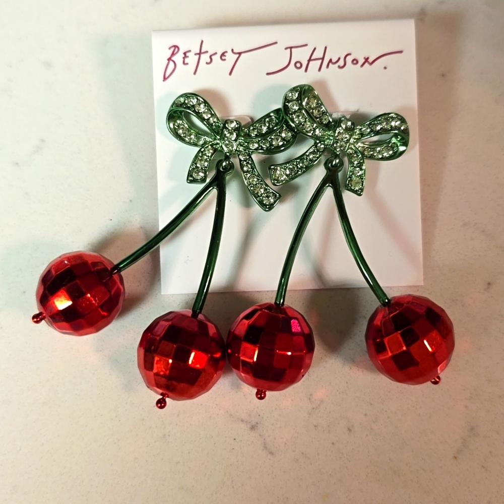 Betsey johnson disco  post earrings
